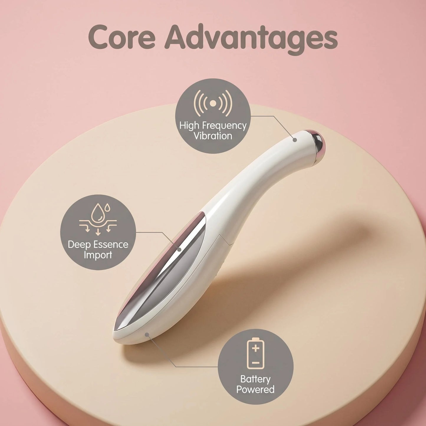 Electric Eye Beauty Care Pen Vibration Facial Eye Massager Portable Home‑Use Eye Beauty Instrument