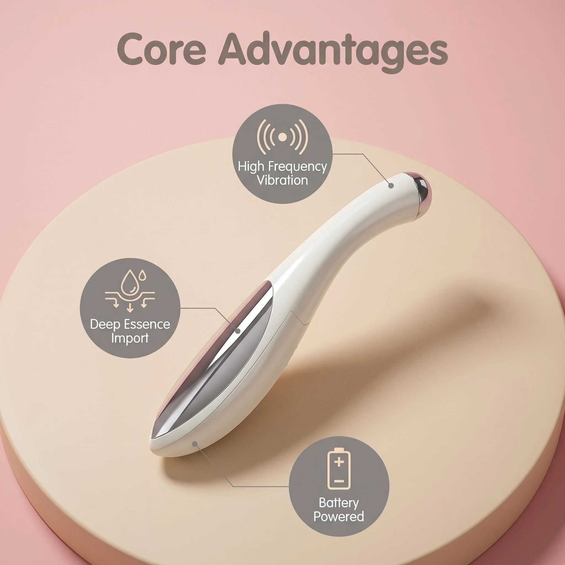 Electric Eye Beauty Care Pen Vibration Facial Eye Massager Portable Home‑Use Eye Beauty Instrument