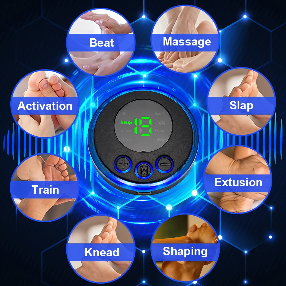 Electric EMS Foot Massager Pad - Wireless Muscle Stimulation Mat for Circulation & Pain Relief