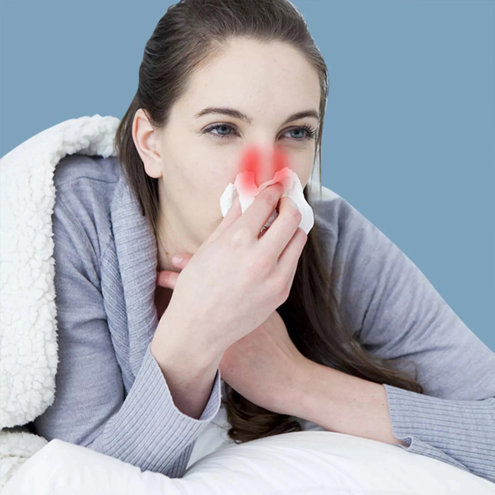 Infrared Nasal Therapy Device - Portable Red Light Rhinitis & Allergy Relief