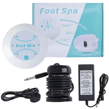 Ionic Detox Foot Spa Bath - Electric Mini Bubble & Vibration Massager for Deep Relaxation